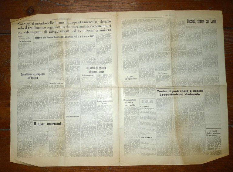 Lotto IL PROGRAMMA COMUNISTA ORGANO DEL PCInt 1960-1975[comunismo,Bordiga