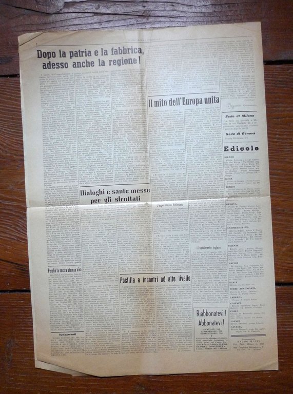 Lotto IL PROGRAMMA COMUNISTA ORGANO DEL PCInt 1960-1975[comunismo,Bordiga