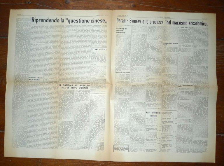 Lotto IL PROGRAMMA COMUNISTA ORGANO DEL PCInt 1960-1975[comunismo,Bordiga