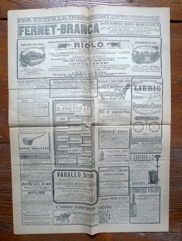 Lotto IL RESTO DEL CARLINO(LA PATRIA )GIORNALE DI BOLOGNA 1896-1903[quotidiano | Immagine Gallery 10