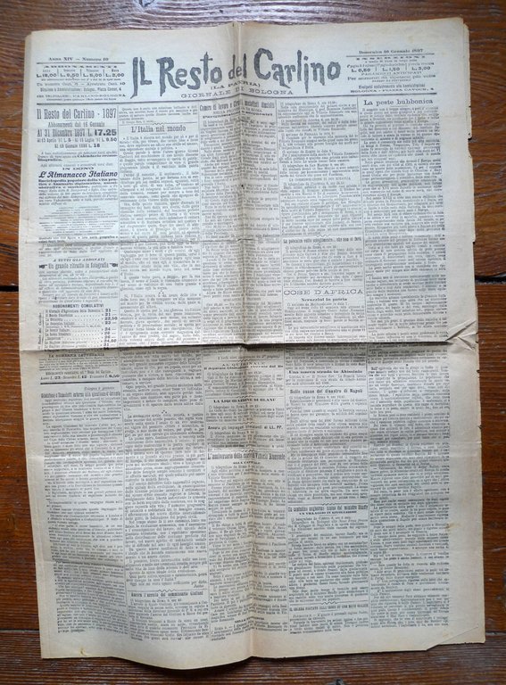 Lotto IL RESTO DEL CARLINO(LA PATRIA )GIORNALE DI BOLOGNA 1896-1903[quotidiano | Immagine Gallery 5