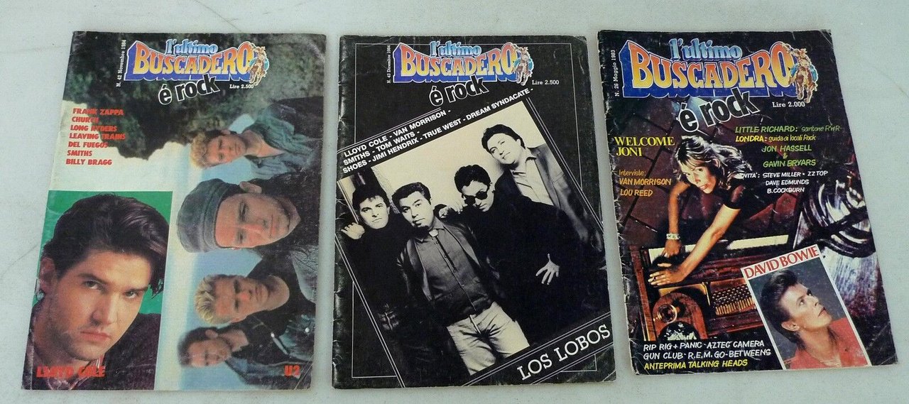 Lotto L'ULTIMO BUSCADERO È ROCK,1983,1984[rivista musica,U2,LOS LOBOS,LOU REED