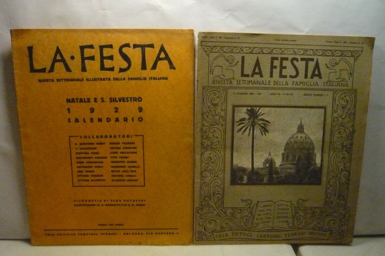 Lotto LA FESTA.Rivista settimanale illustrata della famiglia italiana,1929/30/31