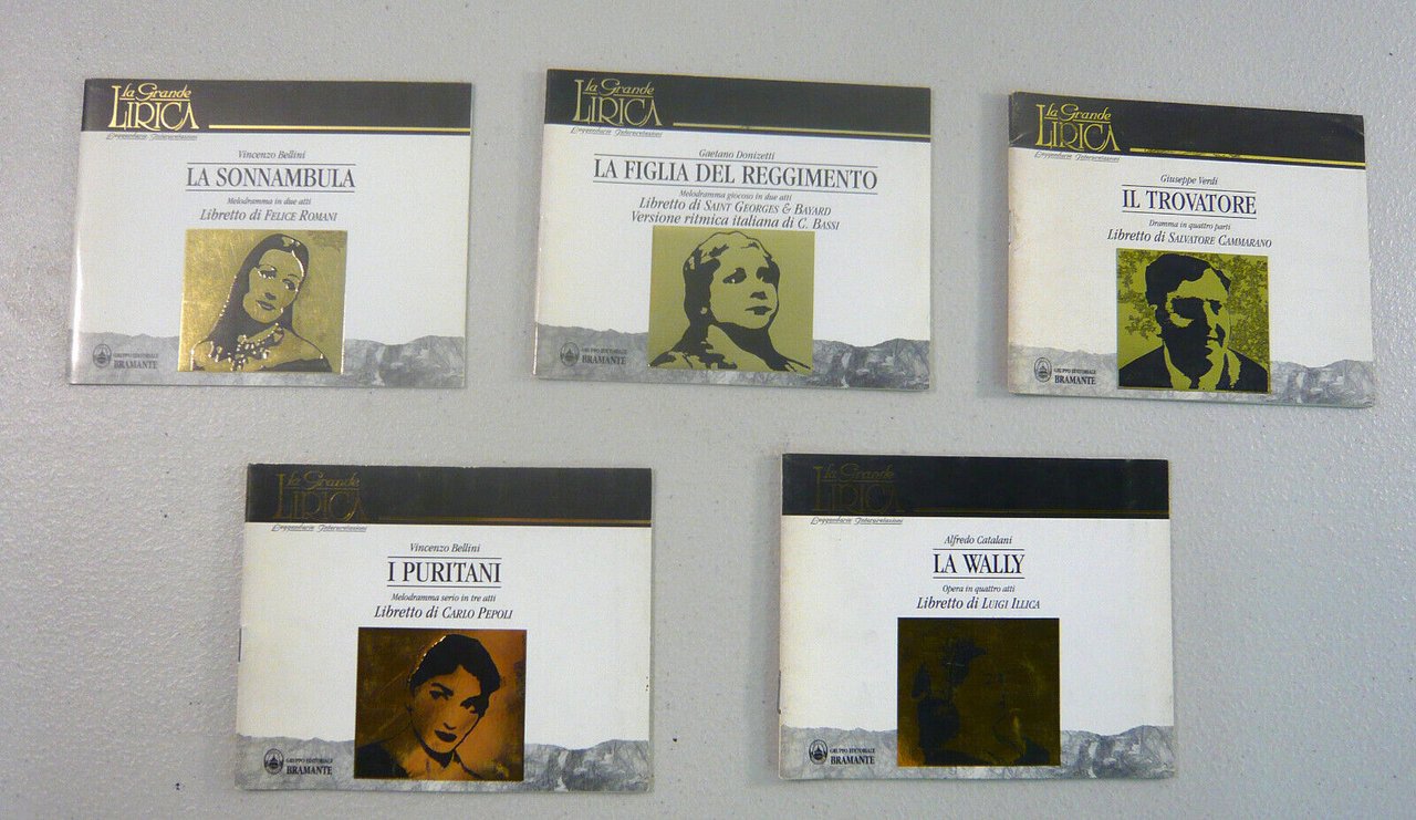 Lotto LA GRANDE LIRICA-LEGGENDARIE INTERPRETAZIONI,Bramante 1994[musica,opera