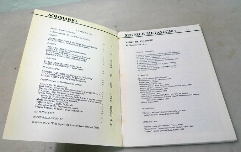 Lotto LETTERA.Rivista trimestrale,1987 Fabbiani[poesia,grafica,arte,annata