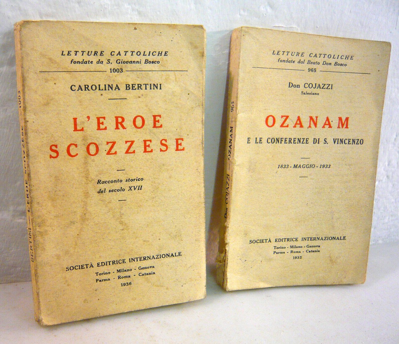 Lotto LETTURE CATTOLICHE,1932-1936[storia,religione,Israele,OZANAM