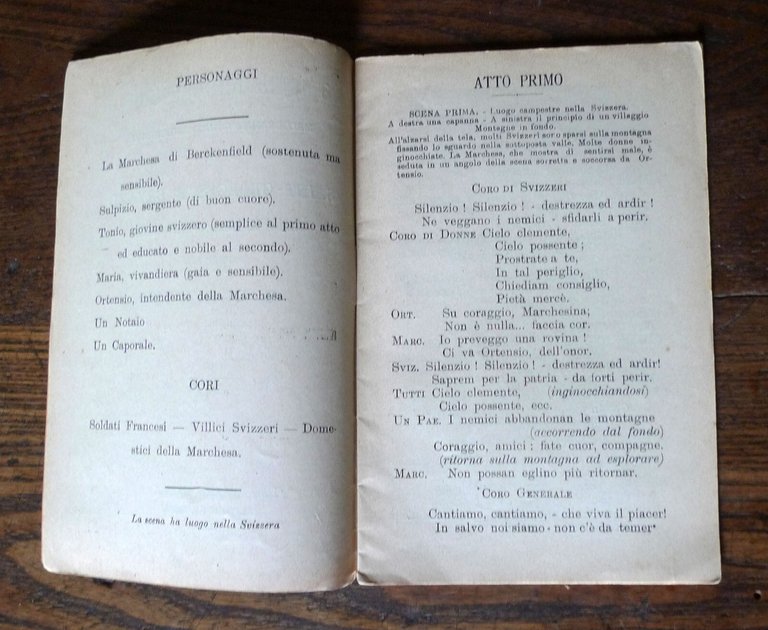 Lotto LIBRETTI D'OPERA:DONIZETTI,L e F. RICCI,COMAROSA,1911-1942[musica lirica