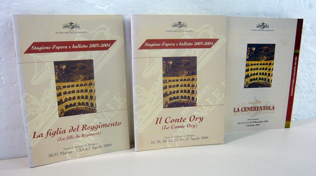Lotto libretti Teatro Comunale di Bologna,2003[musica,lirica,Rossini,Donizetti