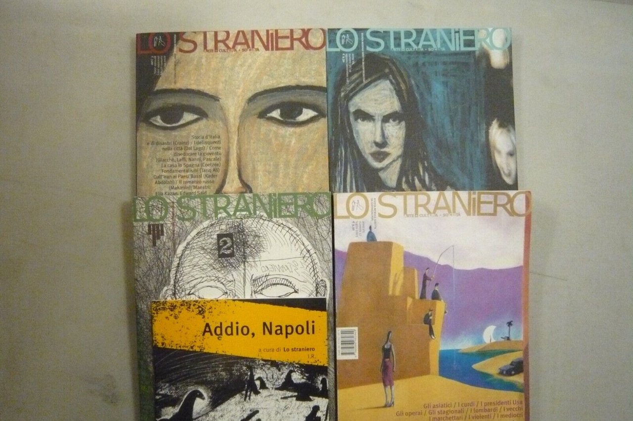 Lotto LO STRANIERO. Arte cultura società,2003[4 numeri,Goffredo Fofi