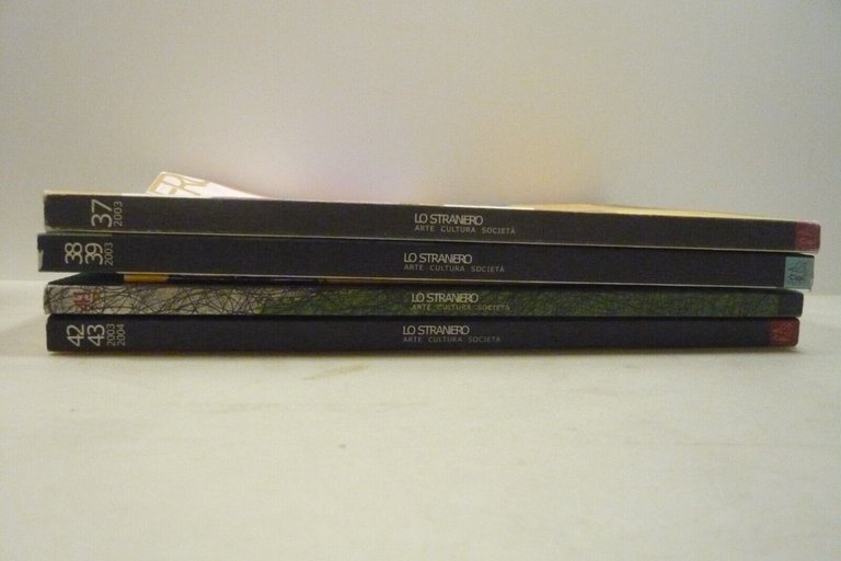 Lotto LO STRANIERO. Arte cultura società,2003[4 numeri,Goffredo Fofi