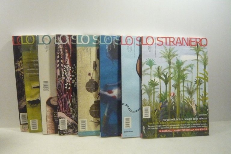 Lotto LO STRANIERO. Arte cultura società,2004[8 numeri,Goffredo Fofi