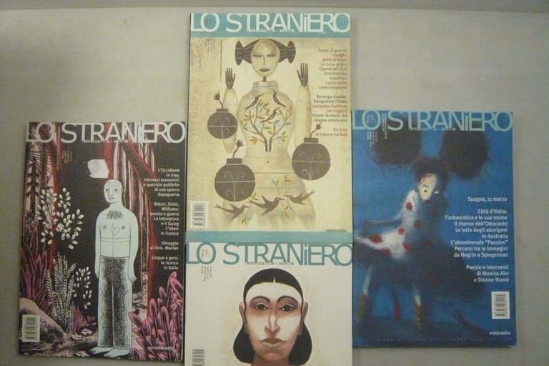 Lotto LO STRANIERO. Arte cultura società,2004[8 numeri,Goffredo Fofi