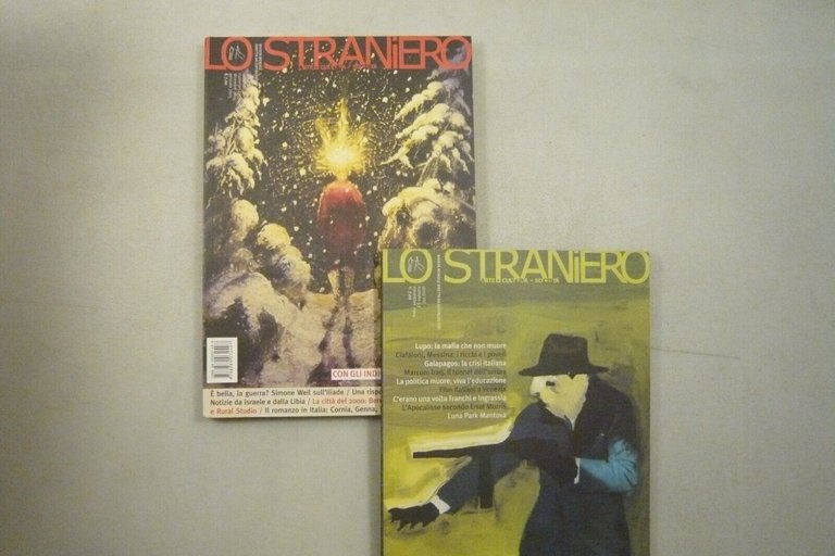 Lotto LO STRANIERO. Arte cultura società,2004[8 numeri,Goffredo Fofi