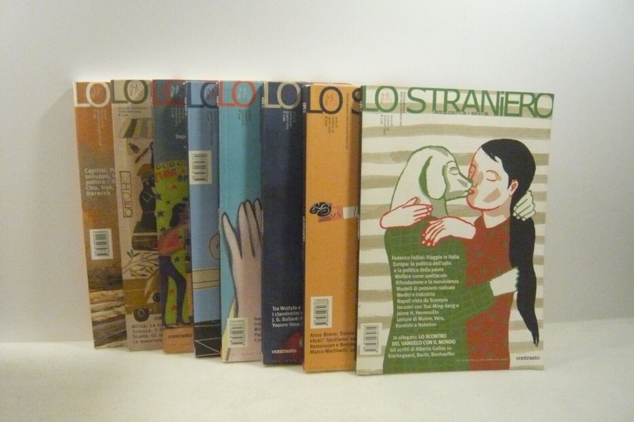 Lotto LO STRANIERO. Arte cultura società,2005[8 numeri,Goffredo Fofi