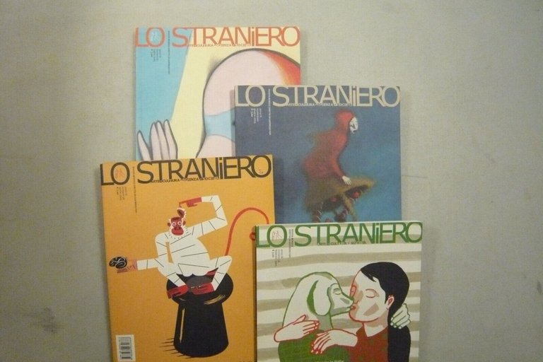 Lotto LO STRANIERO. Arte cultura società,2005[8 numeri,Goffredo Fofi