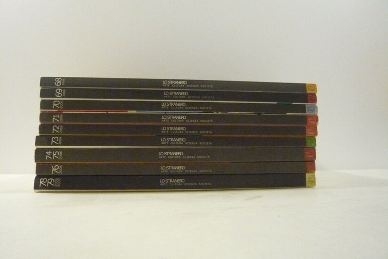 Lotto LO STRANIERO. Arte cultura società,2006[9 numeri,Goffredo Fofi