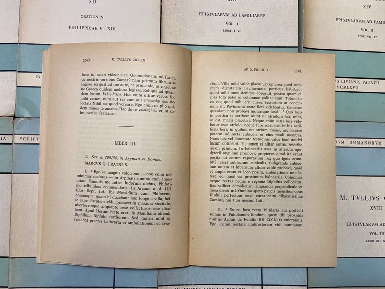 Lotto M.TULLIUS CICERO_SCRIPTORUM ROMANORUM QUAE EXTANT OMNIA, Liviana 1968 | Immagine Gallery 7