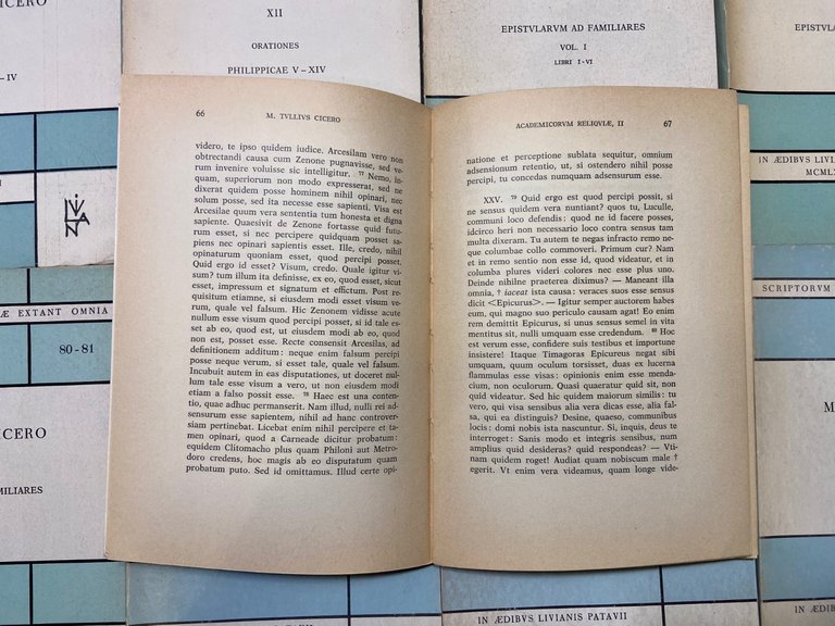 Lotto M.TULLIUS CICERO_SCRIPTORUM ROMANORUM QUAE EXTANT OMNIA, Liviana 1968 | Immagine Gallery 8