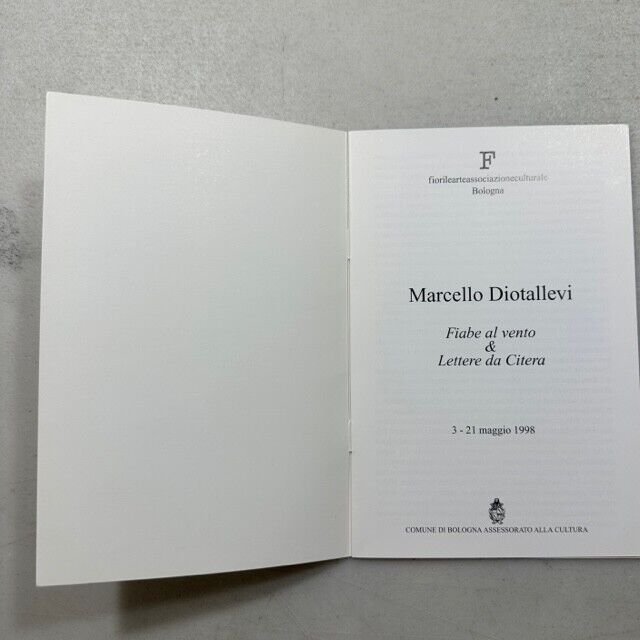 Lotto Marcello Diotallevi,LETTERS FROM KYTHERA,OPERE DAL 1978 AL 1996,FIABE...