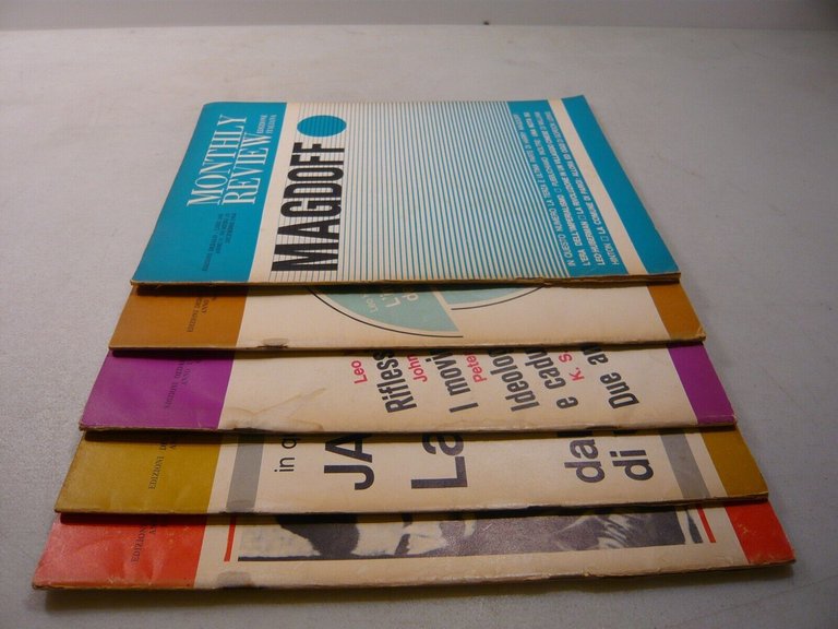 Lotto MONTHLY REVIEW,Dedalo, 1968, 5 numeri[Leo Guberman,Sweezy