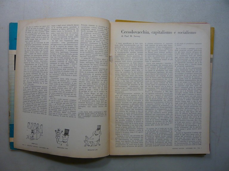 Lotto MONTHLY REVIEW,Dedalo, 1968, 5 numeri[Leo Guberman,Sweezy