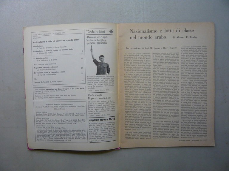 Lotto MONTHLY REVIEW,Dedalo, 1970, 2 numeri[Leo Guberman,Sweezy