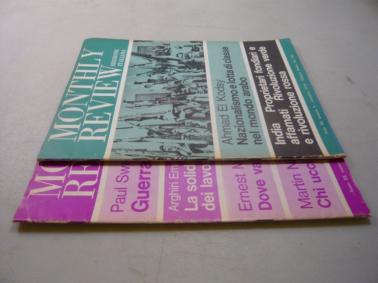 Lotto MONTHLY REVIEW,Dedalo, 1970, 2 numeri[Leo Guberman,Sweezy