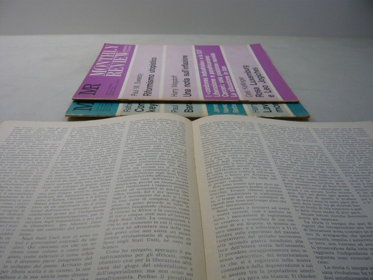 Lotto MONTHLY REVIEW,Dedalo, 1974, 3 numeri[Leo Guberman,Sweezy