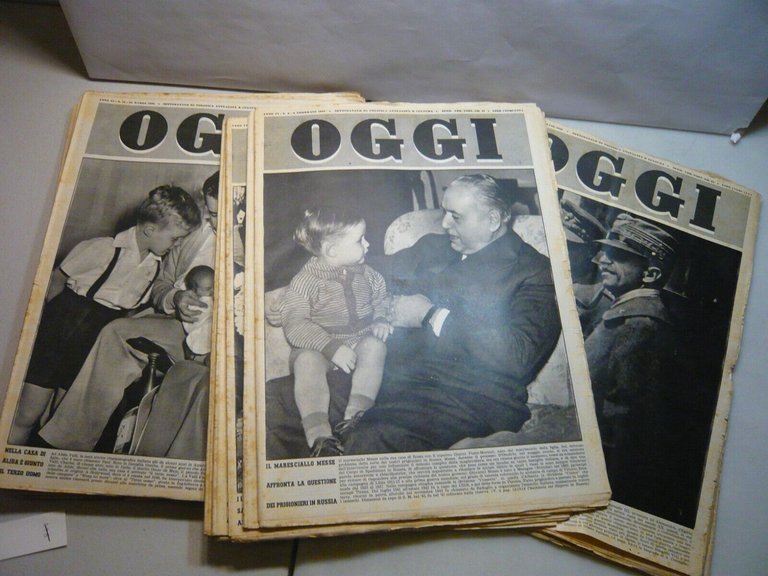 Lotto OGGI.Rivista settimanale di politica, attualità e cultura, 1949, 52 …
