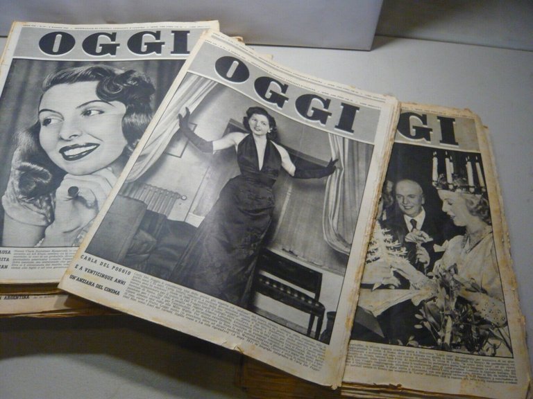 Lotto OGGI.Rivista settimanale di politica, attualità e cultura, 1951, 52 …