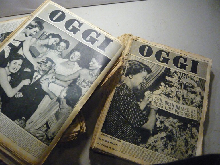 Lotto OGGI.Rivista settimanale di politica, attualità e cultura, 1952, 52 …