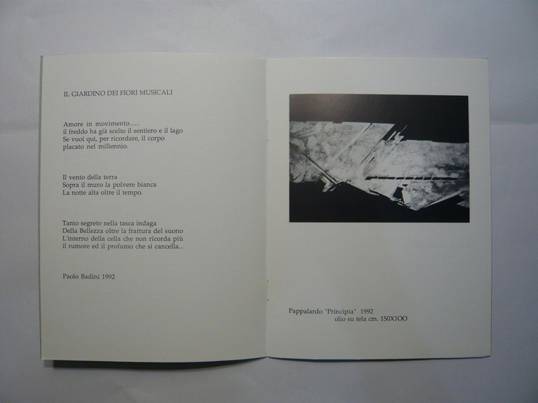 Lotto PAOLO BADINI[poesia, arte, Gentilizi, Rubini