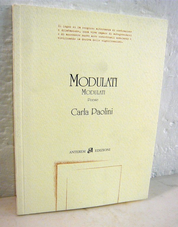 Lotto poesia contemporanea.Paolini,Podda,Riccio,Ferraris,LIMINA,Anterem 2004