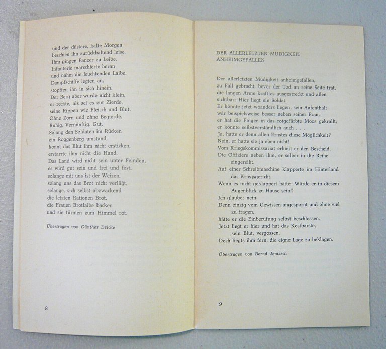 Lotto POESIEALBUM,1968 Neues Leben[poesia,KIRSTEN,MATWEJEWA,HOLDERLIN,MORIKE