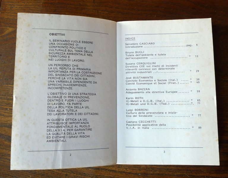 Lotto:PREVENIRE CONVIENE.SEMINARIO'87/RICICLO/L'AMBIENTE IN BOLLETTA,'93[ENERGIA