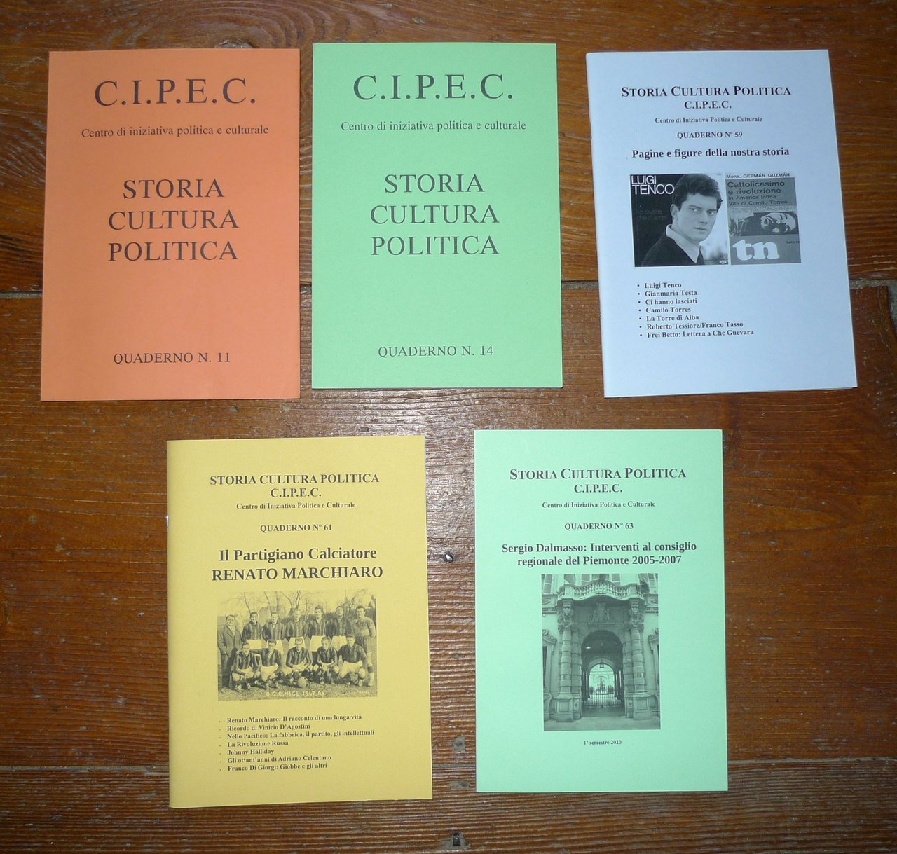Lotto QUADERNI CIPEC 1998-2019 Cuneo[Sergio Dalmasso,marxismo,storia,politica | Immagine principale