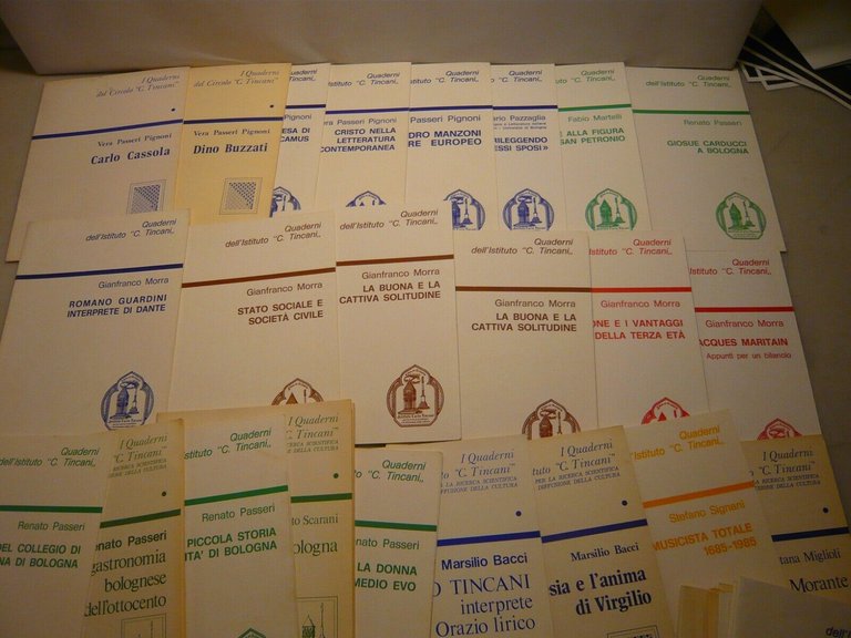 Lotto QUADERNI DELL’ISTITUTO TINCANI[Renato Passeri,Gianfranco Morra,Luisa Brusa