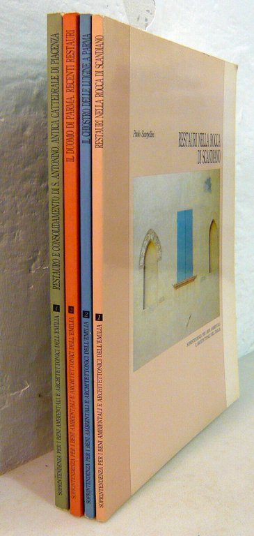 Lotto QUADERNI DI RESTAURO.Emilia[architettura,Rocca Scandiano,Parma,Piacenza