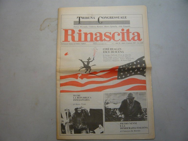Lotto RINASCITA.Settimanale fondato da Palmiro Togliatti, 1980 annata completa