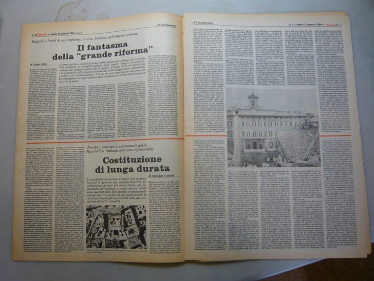 Lotto RINASCITA.Settimanale fondato da Palmiro Togliatti, 1986[annata completa