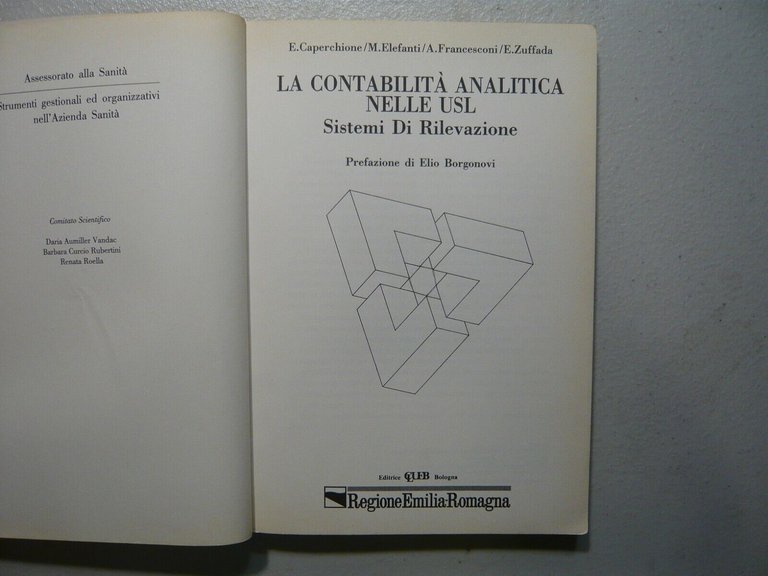 Lotto SANITA' EMILIA RAMAGNA, Clueb 1990[USL, gestione, servizi ospedalieri