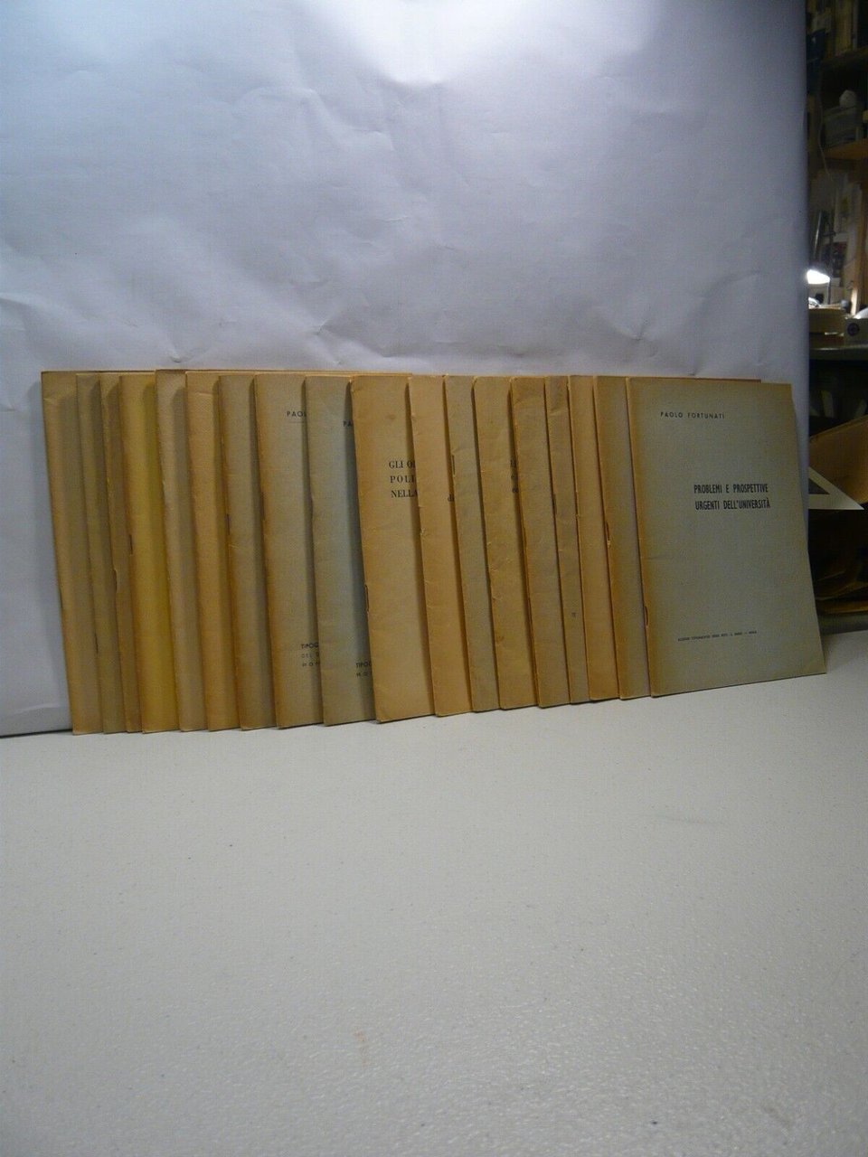 Lotto scritti di PAOLO FORTUNATI, 1957-59 [politica economia