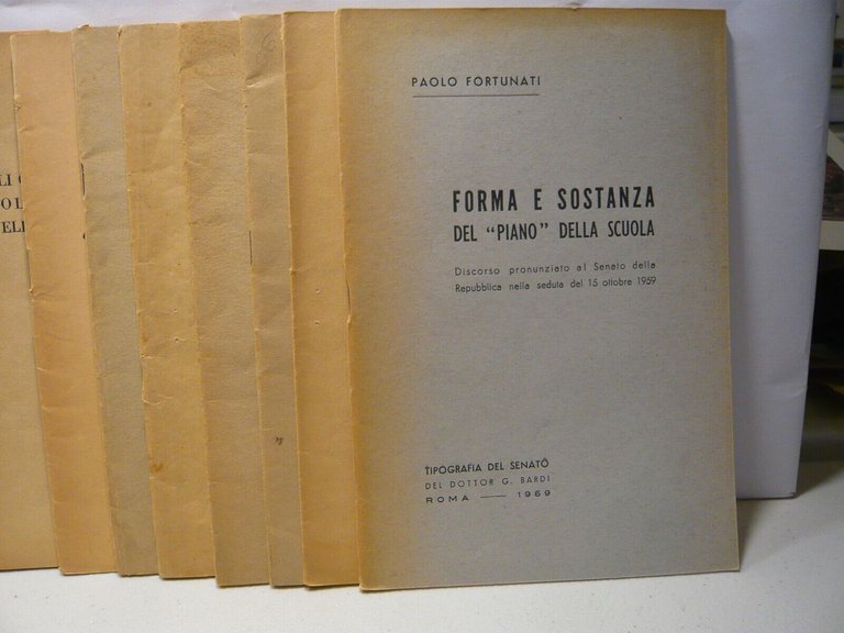 Lotto scritti di PAOLO FORTUNATI, 1957-59 [politica economia