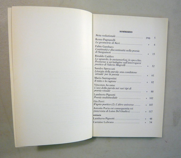 Lotto TESTUALE.Critica della poesia contemporanea,1986/1987/1988/1989/'92,Myself