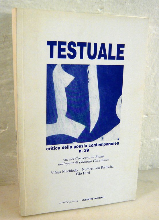 Lotto TESTUALE.Critica della poesia contemporanea,1996 Anterem[Gio Ferri