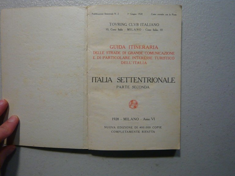 Lotto Touring Club,GUIDA DELLE STRADE DI GRANDE COMUNICAZIONE