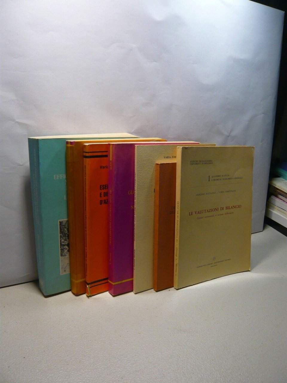 Lotto VARIA FORTUNATI MARZAROLI,1975 - 2002[economia, bilancio,Matacena