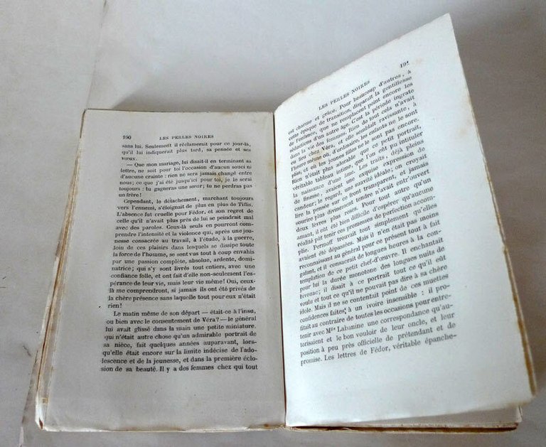 LOUIS ÉNAULT,LES PERLES NOIRES,1870 HACHETTE I^ed[narrativa francese,Enault