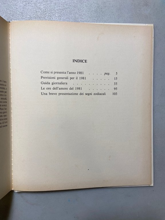 Lucia Alberti, CALENDARIO ASTROLOGICO Guida giornaliera per il 1981 | Immagine Gallery 2