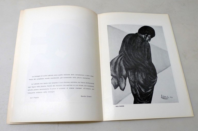 LUCIA LABRIOLA.Catalogo della mostra,1974 Milano[arte,pittura,autografo